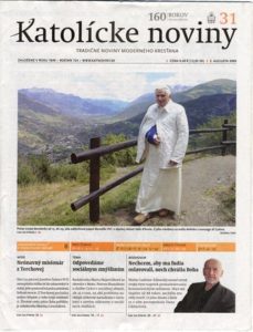 Titulní strana Katolíckych novin.