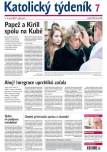 Titulní strana Katolického týdeníku.